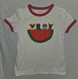 Mini Boden Animal Watermelon Tee 8-9Y